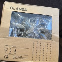 Ikea star curtain string lights 