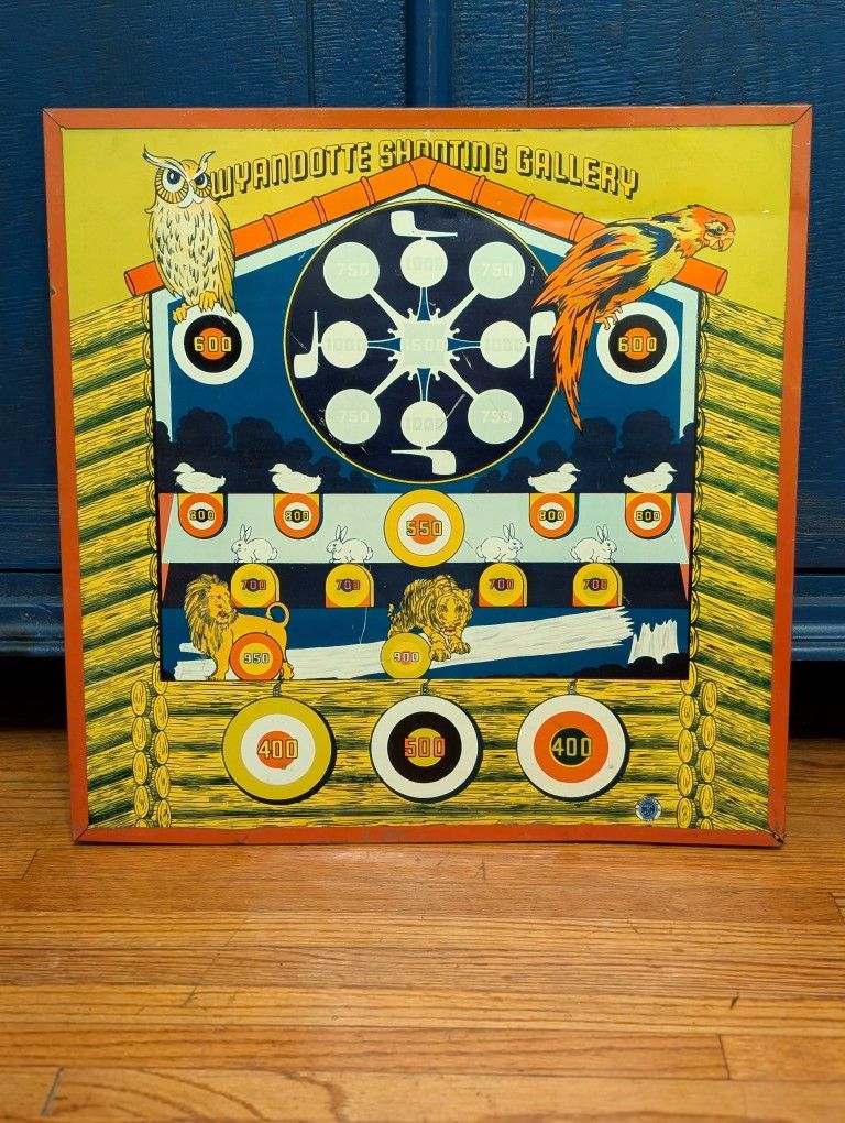 Vintage Wyandotte Shooting Gallery Board