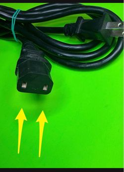 2 Prong AC Power Cord Cable IEC C17 2 Hole for Printer Xbox 360 Slim E Elite Pro Xbox One Power Brick PS4 Pro Replacement