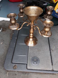 Brass candle holder
