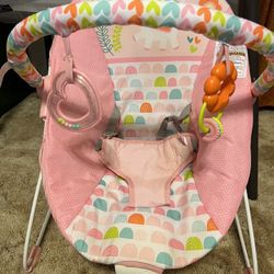 Pink Baby Girl Bouncer