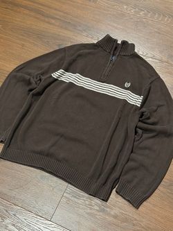 Chaps by Ralph Lauren Brown Quarter Zip Sweater | Sz M