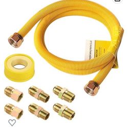 72” Gas Dryer hose connector kit.            