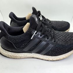 Adidas UltraBoost 2.0 Shoes Women's 8.5 Black Running Athletic Comfort Sneakers