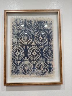 Framed BOHO fabric Wall Art