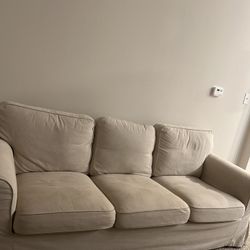 Beige Ikea couch 