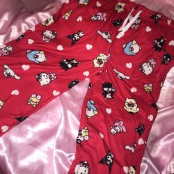 HELLO KITTY Red Valentines Day Men Pajama Pants