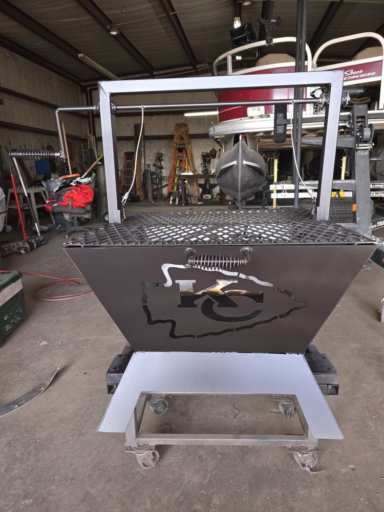 Custom Made Kansas City Chiefs Fire Pit