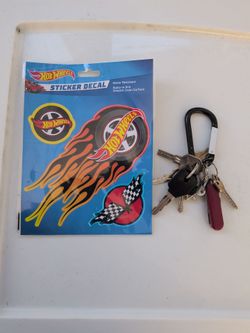 Hot Wheels : Stickers Decal ( Beige storage)