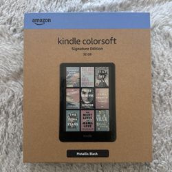 BRAND NEW SEALED Amazon Kindle Colorsoft Signature Edition (32 GB) - 2024 - Metallic Black