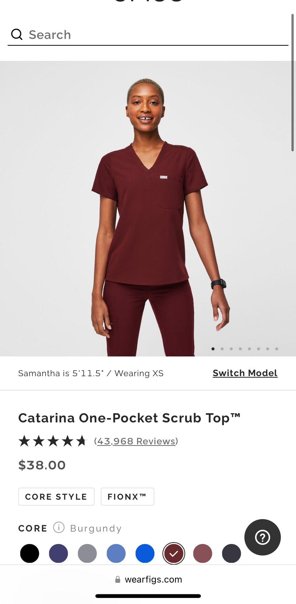 Both Scrubs Figs Burgundy  And Mauve Color