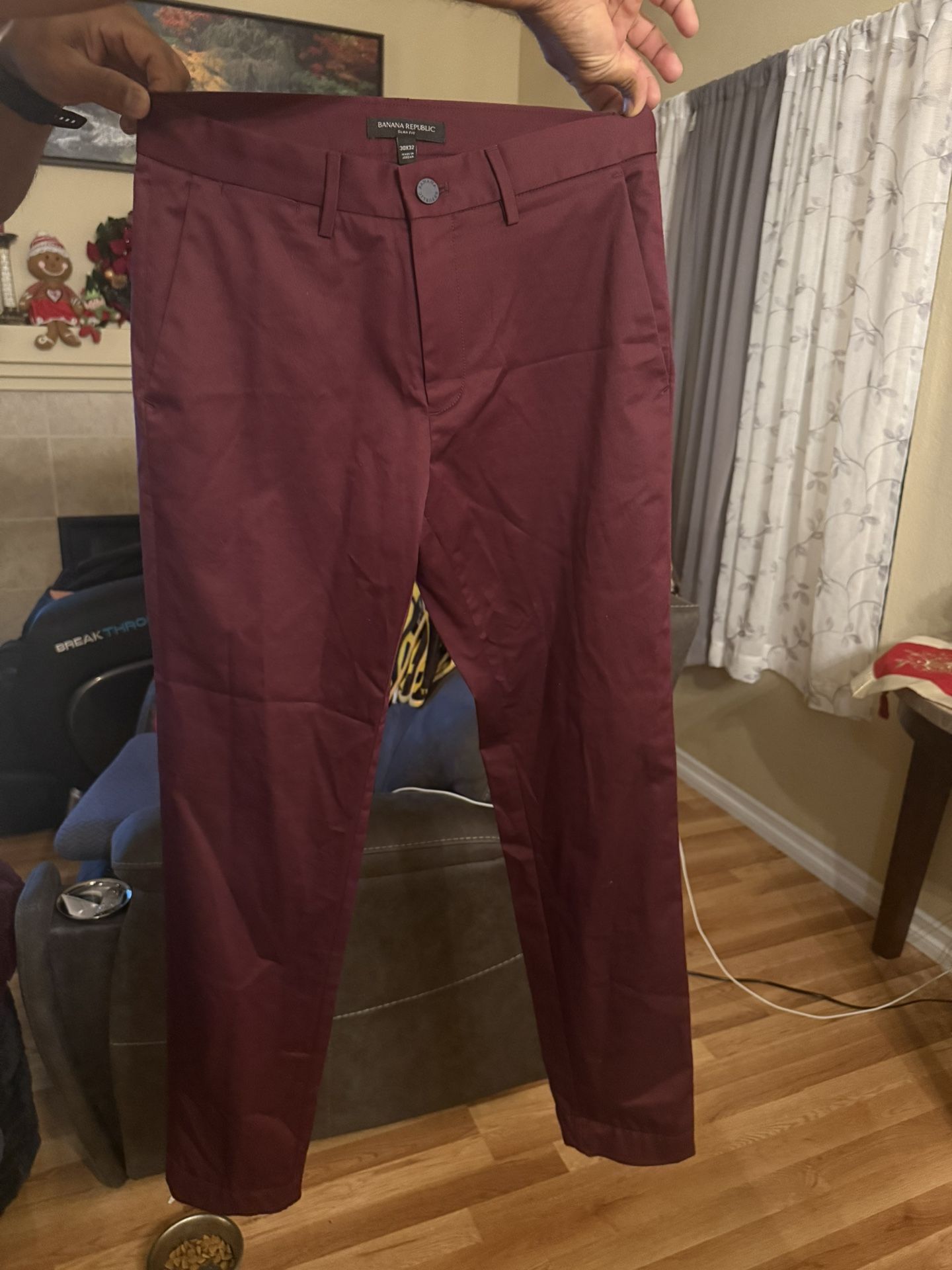 Mens Chino Pants Slim Fit Size 30x 32 Banana Republic 