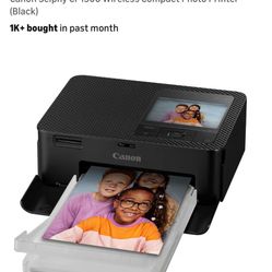 Canon Selphy CP1500 Wireless Compact Photo Printer (Black)
