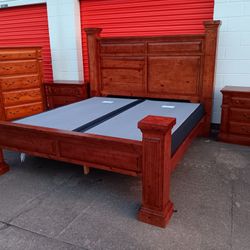 King Size Bedroom Set With Boxspring 