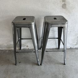 Pair Of Metal Stools