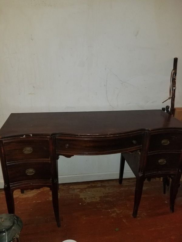 Antique Mahogany Desk 30 1 4 50 Founde 1840 By Flint Horner