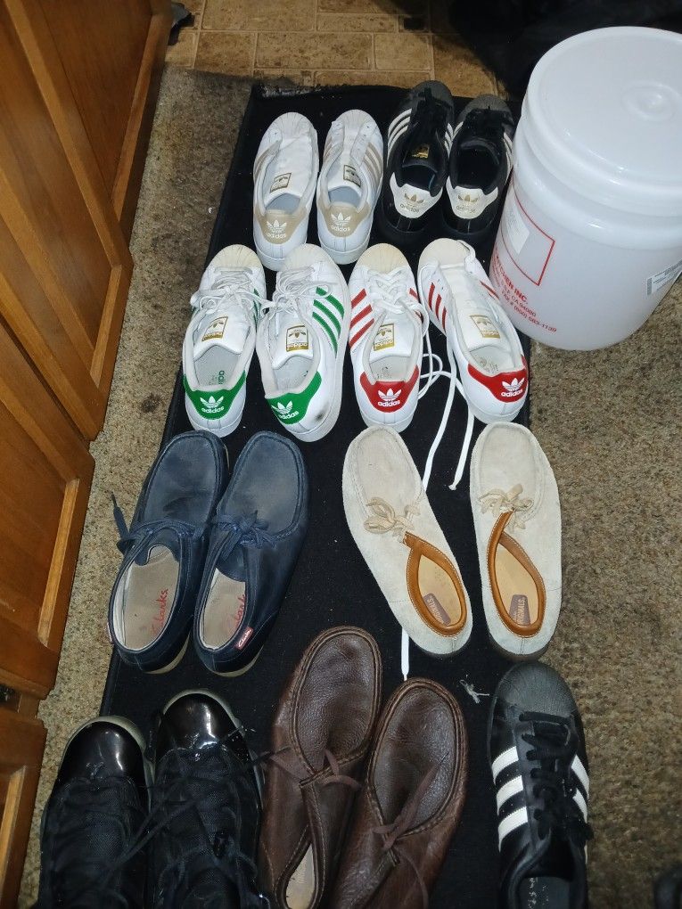 Men's Adidas And Sandals Size 12