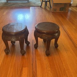 A Pair Of Plant Stands 