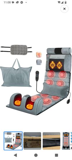 Full Body Electric Massage Mat with Foot Massager