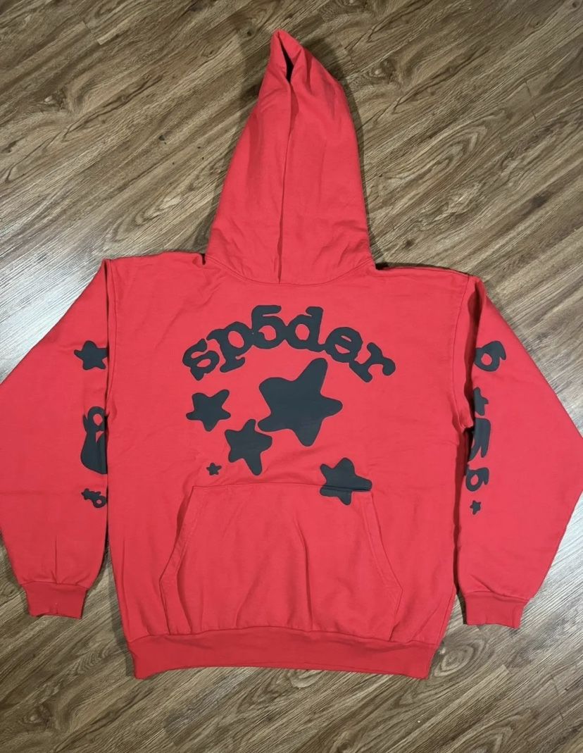Red And Black Sp5 Hoodie(Give Best Offer)