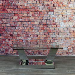 Unique Chrome & Glass Rotating Coffee Table - Delivery Available