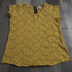 Lace Mustard Shirt