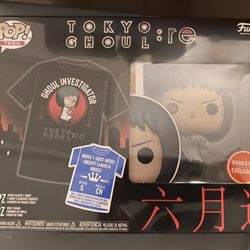 TOKYO GHOUL GAMESTOP EXCLUSIVE FUNKO W SHIRT NEW