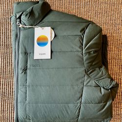 Vuori Steadfast Down Insulated Full Zip Jacket Men's Medium Aspen Green NWT