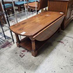 Vintage solid wood coffee table.