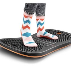 Standing Desk Mat Balance Board, Anti Fatigue Mat Standing Desk Office, Wobble Board with Ergonomic Design, Obsidian Black