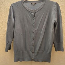 Blue Cardigan Sweater Size Medium 