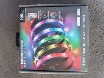 Monster Smart 100ft RGB+IC Flow LED Light Strip - BRAND NEW, Never Used! App & Sound Reactive