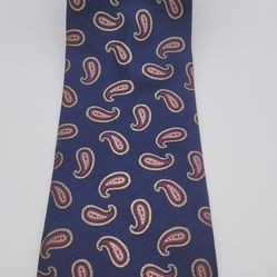 56x4 Claybrooke Silk Paisley Blue Red White Yellow Pattern