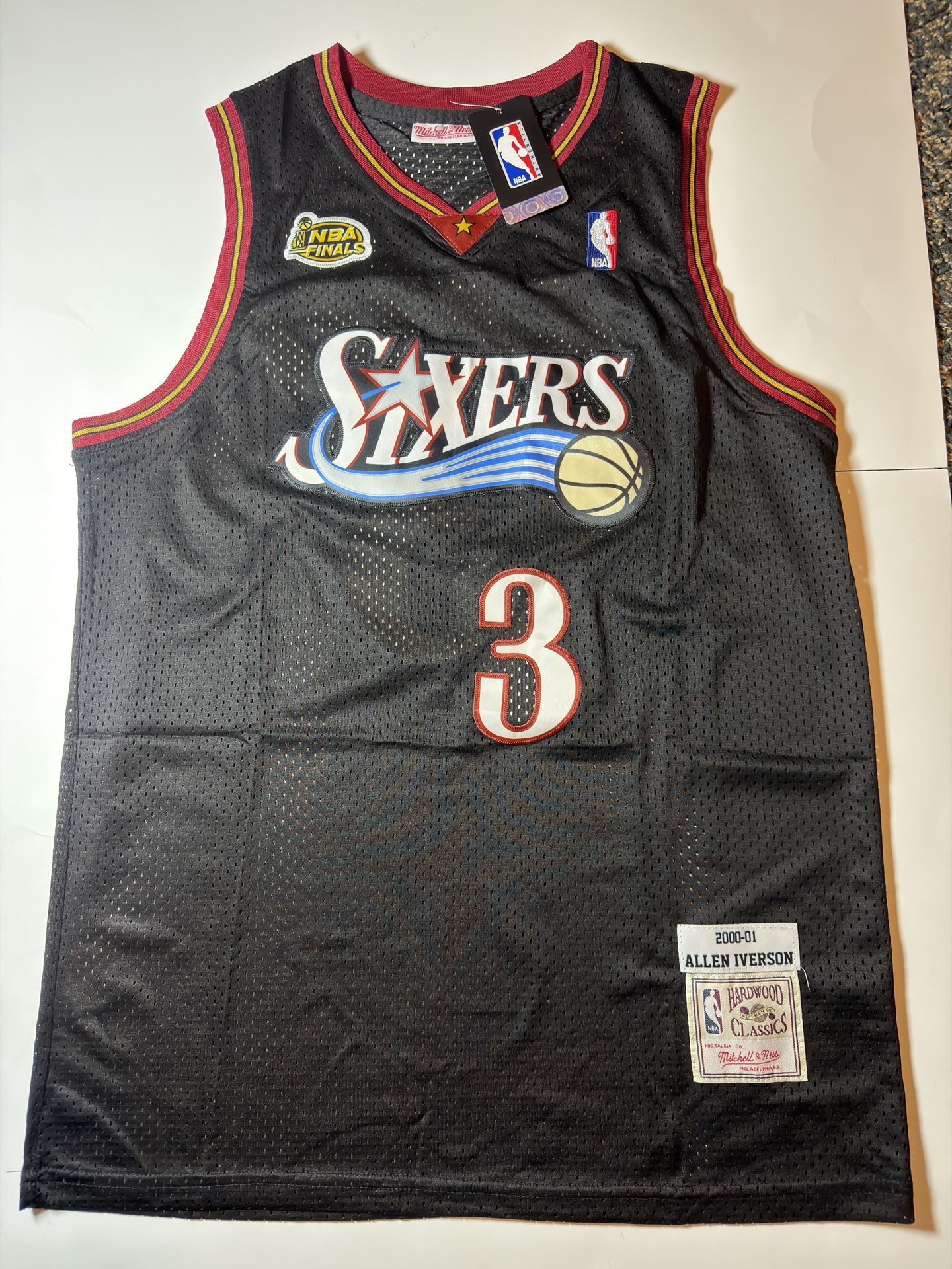 Iverson 3 Stitch NBA Jersey Sizes S M XL