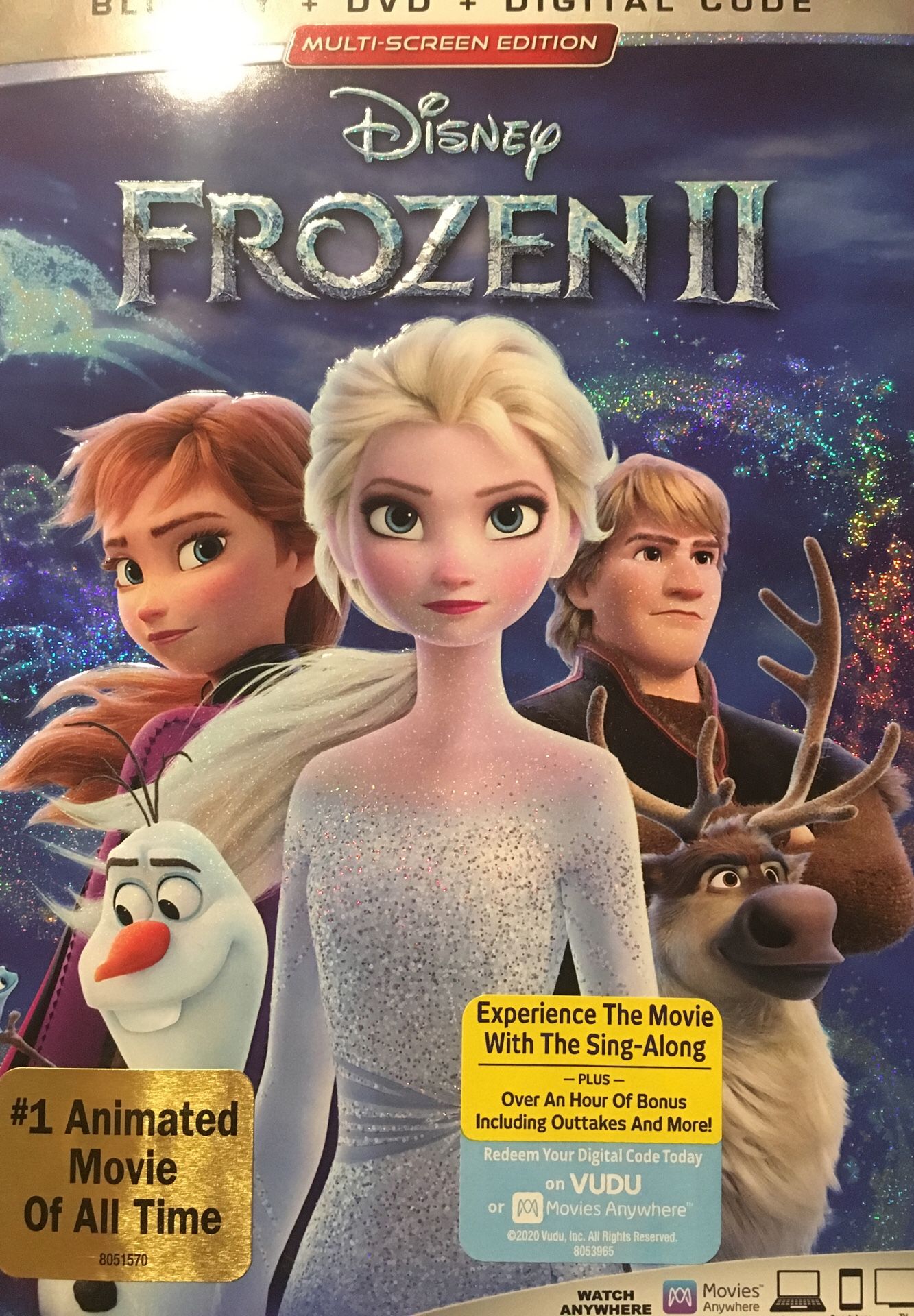 FROZEN 2 HD digital copy! Googleplay Free shipping!