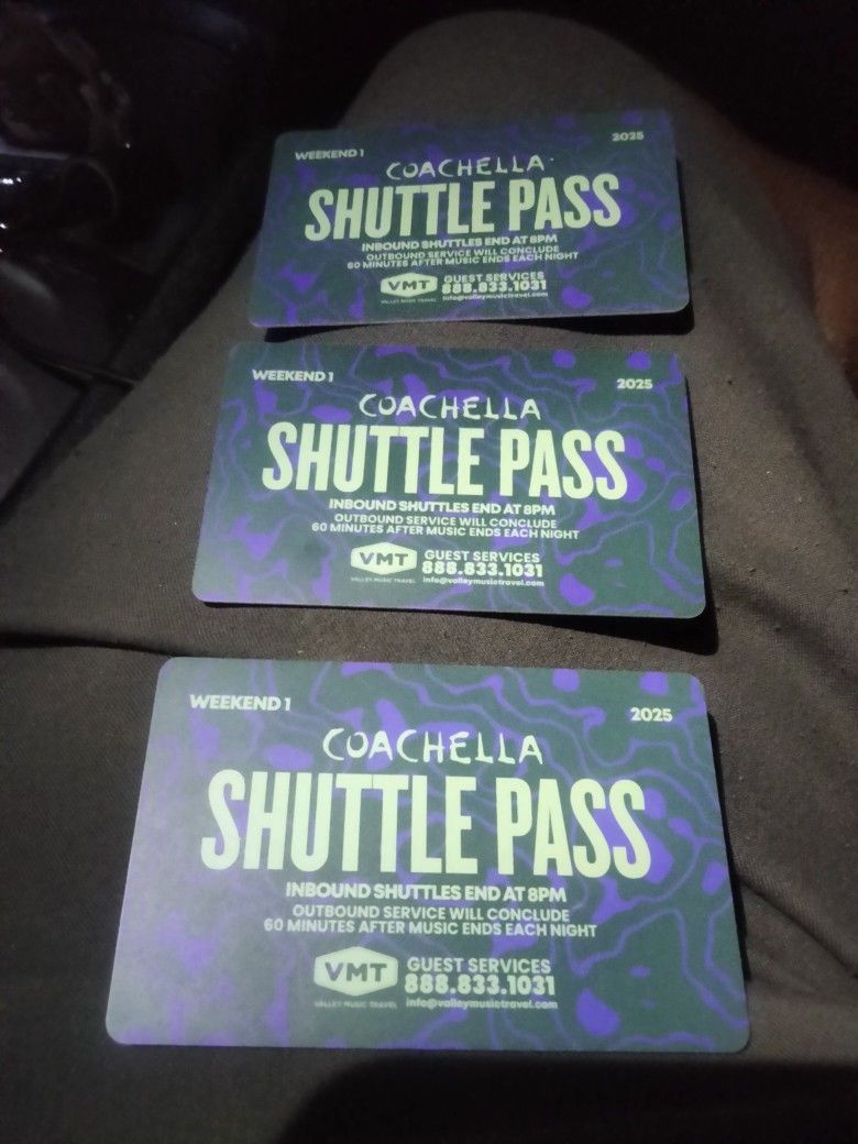 Coachella Weekend 1 Shuttle Passes