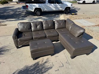 Sectional Couch With Storage Ottoman DELIVERY AVAILABLE