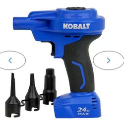 KOBALT 24V cordless high volume inflator is perfect for fast inflation of air mattresses, pool toys, sports balls, etc.
Inflates an 8 foot, 4-man rubb