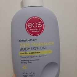 EOS Shea Butter VANILLA CASHMERE. New, Top Still Sealed. 16 FL. Oz.