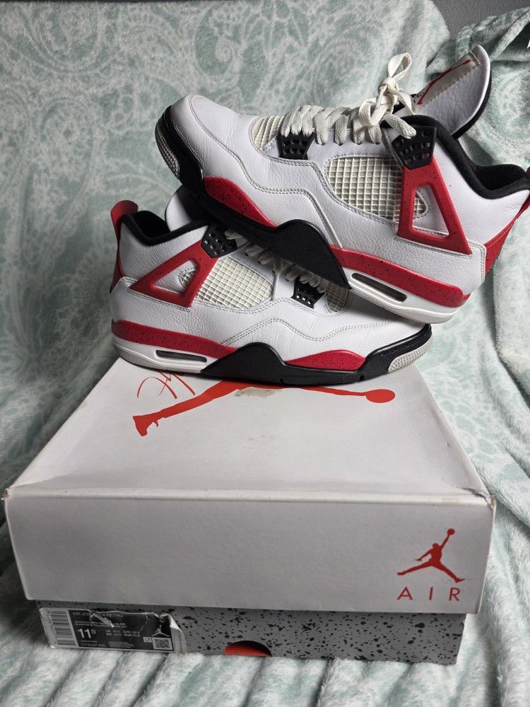 Jordan 4 Red Cement Size 11
