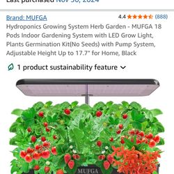 Hydroponics Growing System Herb Flower Garden