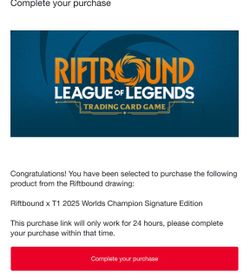 Riftbound x T1 2025 Worlds Champion Signature Edition