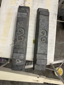 2 Solid Lead Ingots / Ballast Bars – 62 lb Each (124 lb Total)