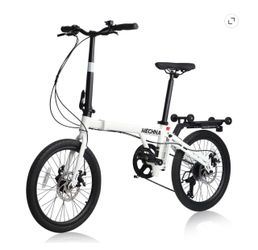 Meghna Folding Bike White with Disc Brakes
