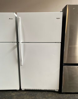 White Whirlpool Top Freezer Fridge Energy Saving