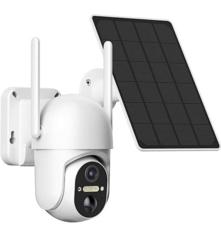 2K Battery Powered Outdoor Camera (White-WiFi)
