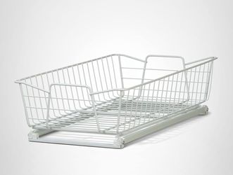 ClosetMaid Pull Out Cabinet Organizer, Heavy Duty, Slide Out Pantry Shelves Drawers for Kitchen, Bathroom, 5.25" H × 11.13" W × 20" D, White