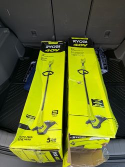 RYOBI 40V 12 in. Cordless String Trimmer Tool Only $90 EACH