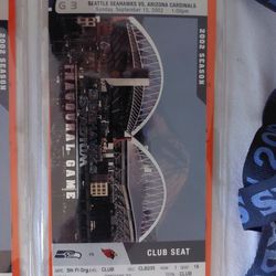 2002 Seahawks Stadium Inaugural Game Tickets