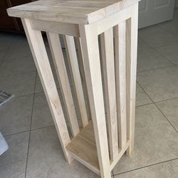 30 Inch Plant Stand Unfinished  